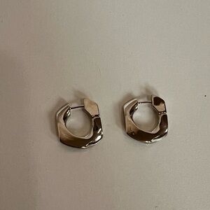 NWT Silver Tone Hoop Earrings